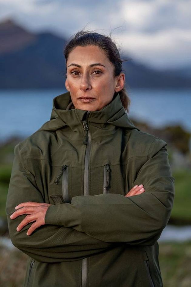 Saira Khan on the set of Celebrity SAS: Who Dares Wins