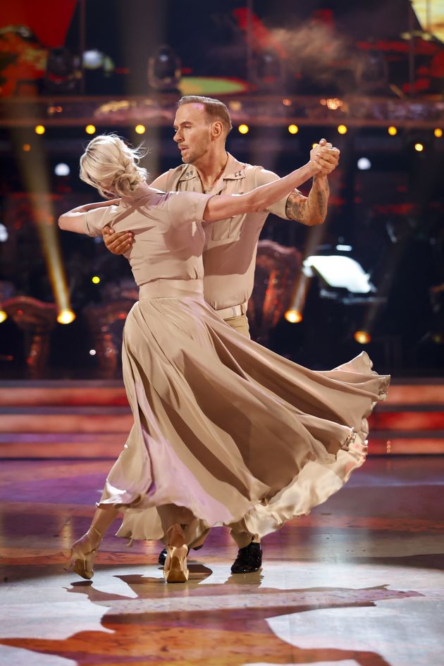 Matt Goss performing with his Strictly partner Nadiya Bychkova