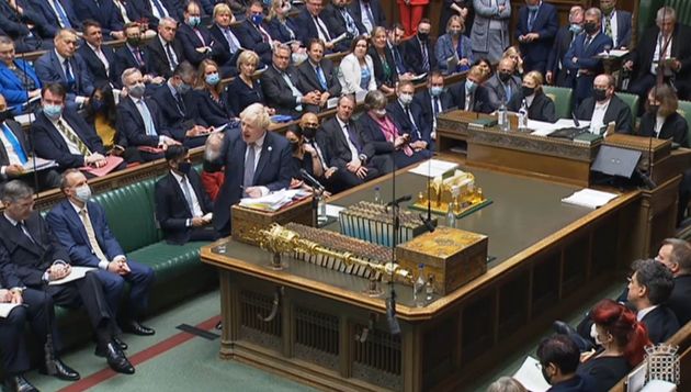 Prime Minister Boris Johnson speaks during Prime Minister's Questions in the House of Commons, London. (Photo by House of Commons/PA Images via Getty Images)