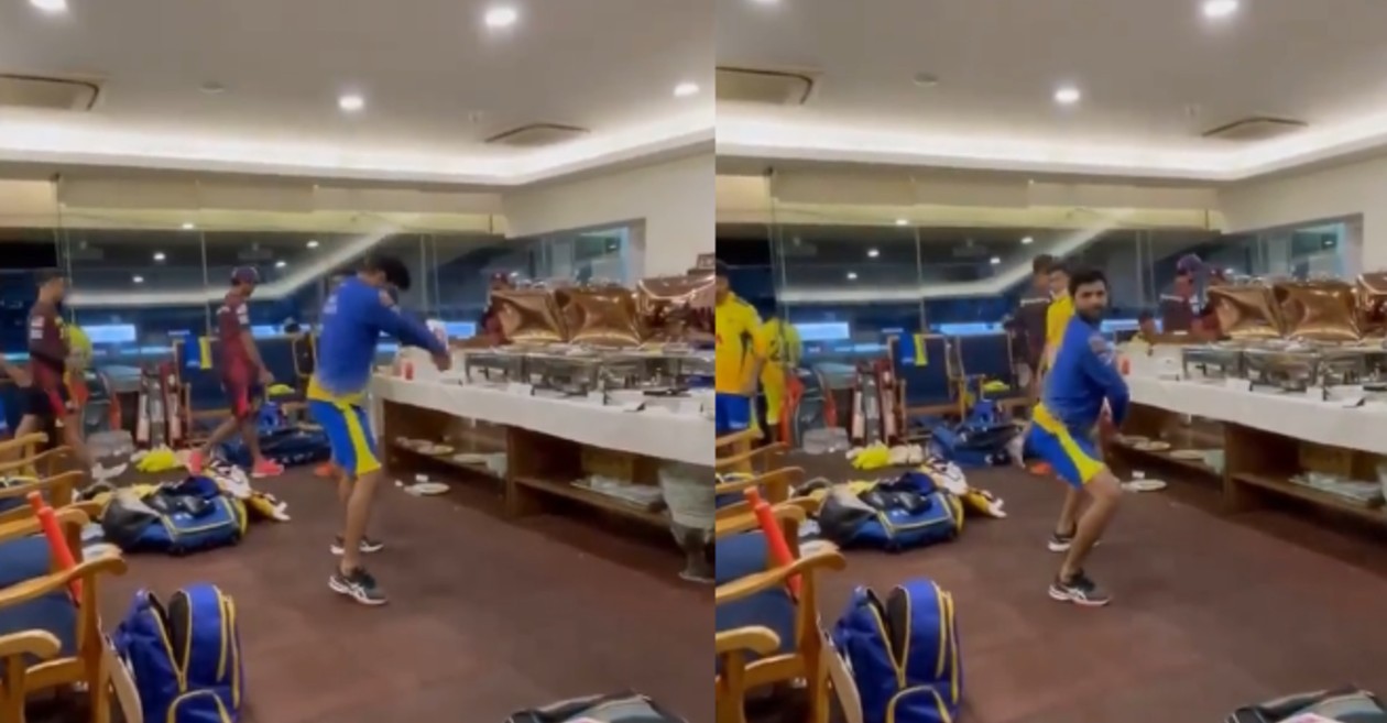 Ravindra Jadeja imitating Greame Smith