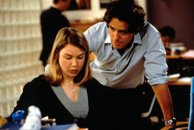 Renee Zellweger and Hugh Grant in Bridget Jones' Diary