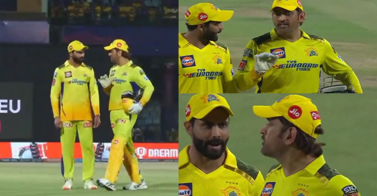 MS Dhoni, Ravindra Jadeja's animated discussion