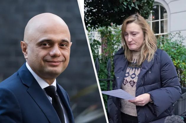 Sajid Javid and Allegra Stratton