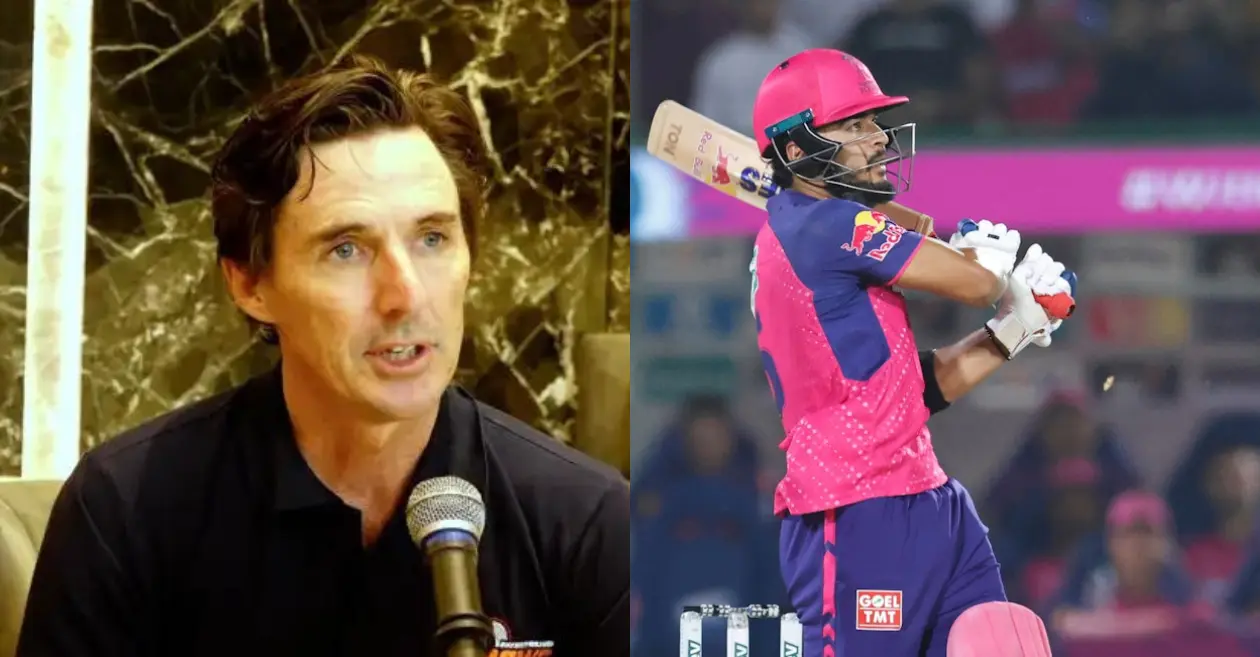 Brad Hogg and Riyan Parag