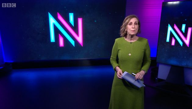 Kirsty Wark in the Newsnight studio