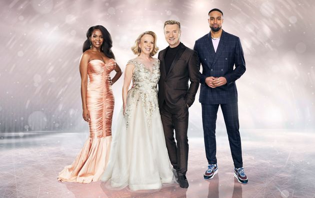 Oti joins Jayne Torvill, Christopher Dean and Ashley Banjo on the ice panel