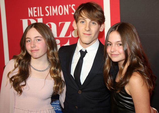 Marion Loretta Elwell Broderick, James Wilkie Broderick and Tabitha Hodge Broderick at the opening night of the Neil Simon play 