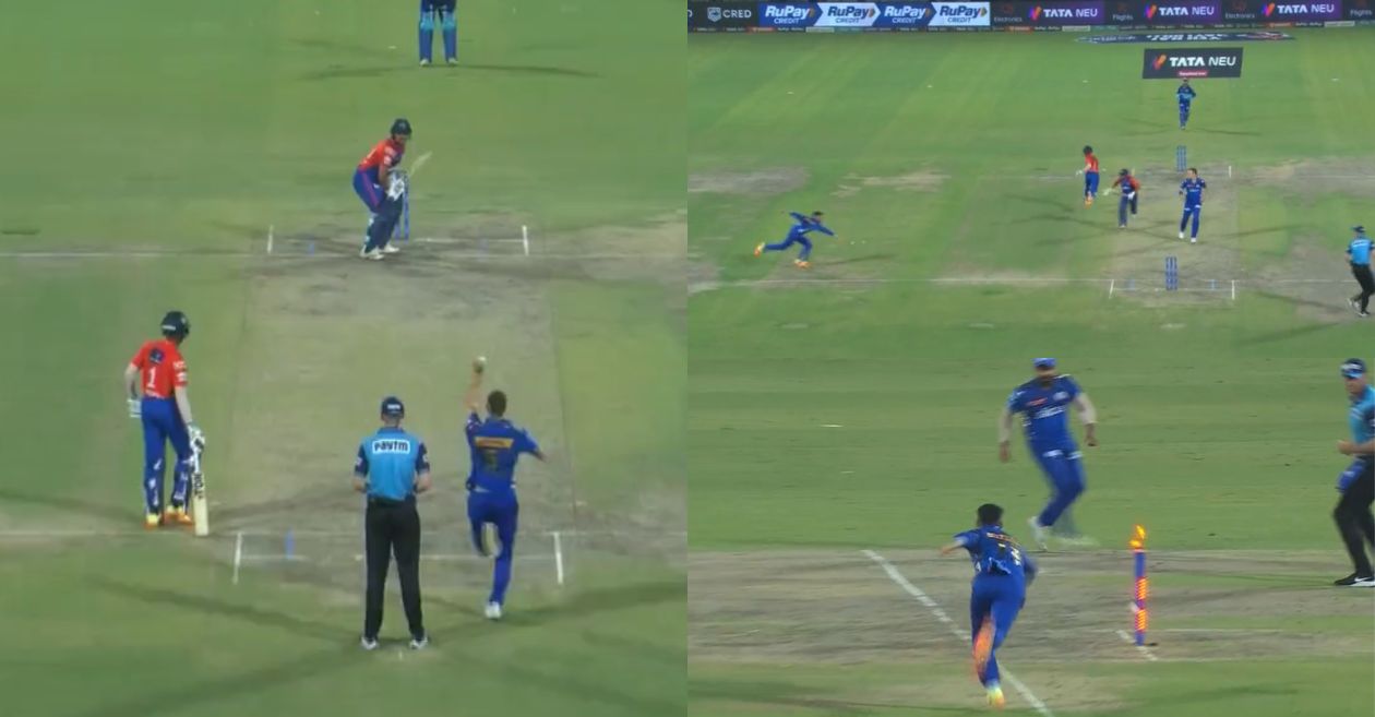 Nehal Wadhera's direct hit during match against DC