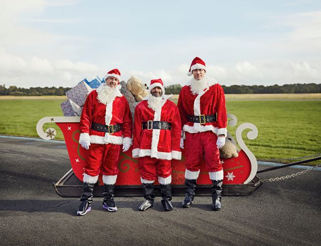 Top Gear's Paddy McGuinness, Chris Harris and Freddie Flintoff 