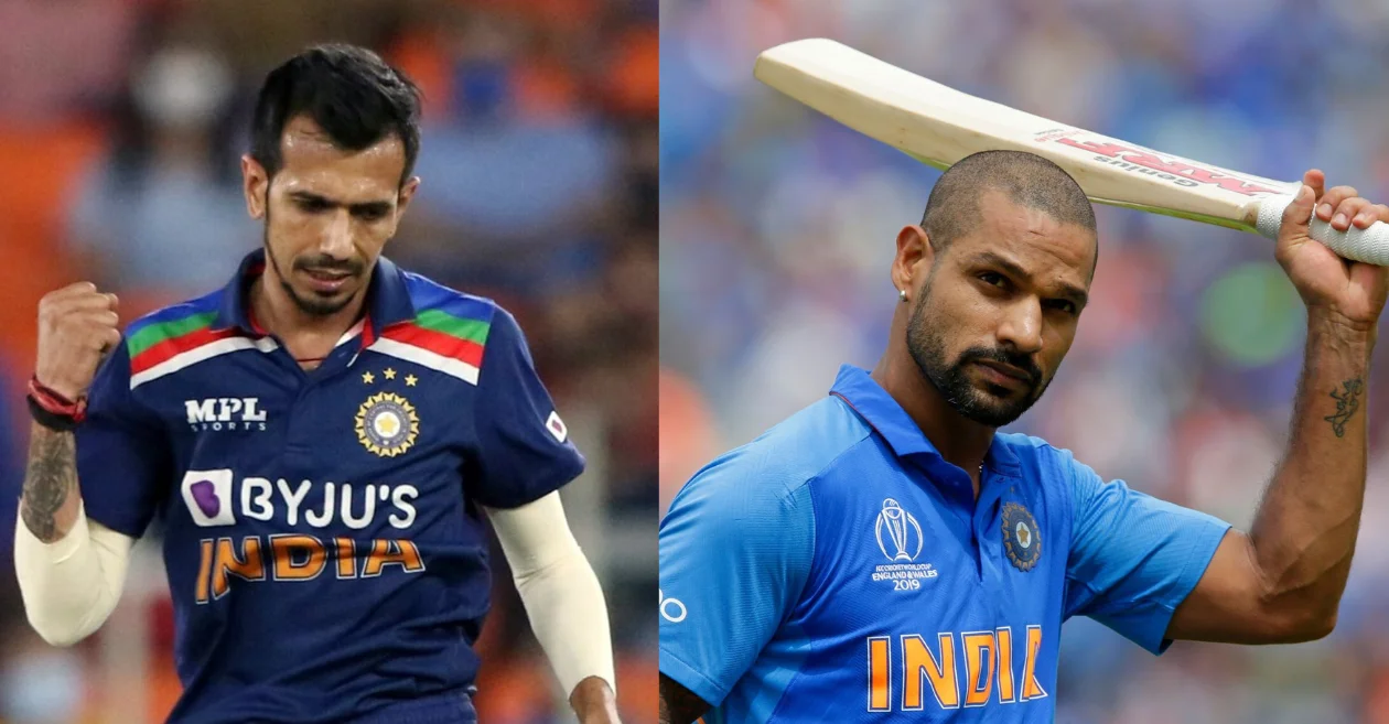 Shikhar Dhawan and Yuzvendra Chahal