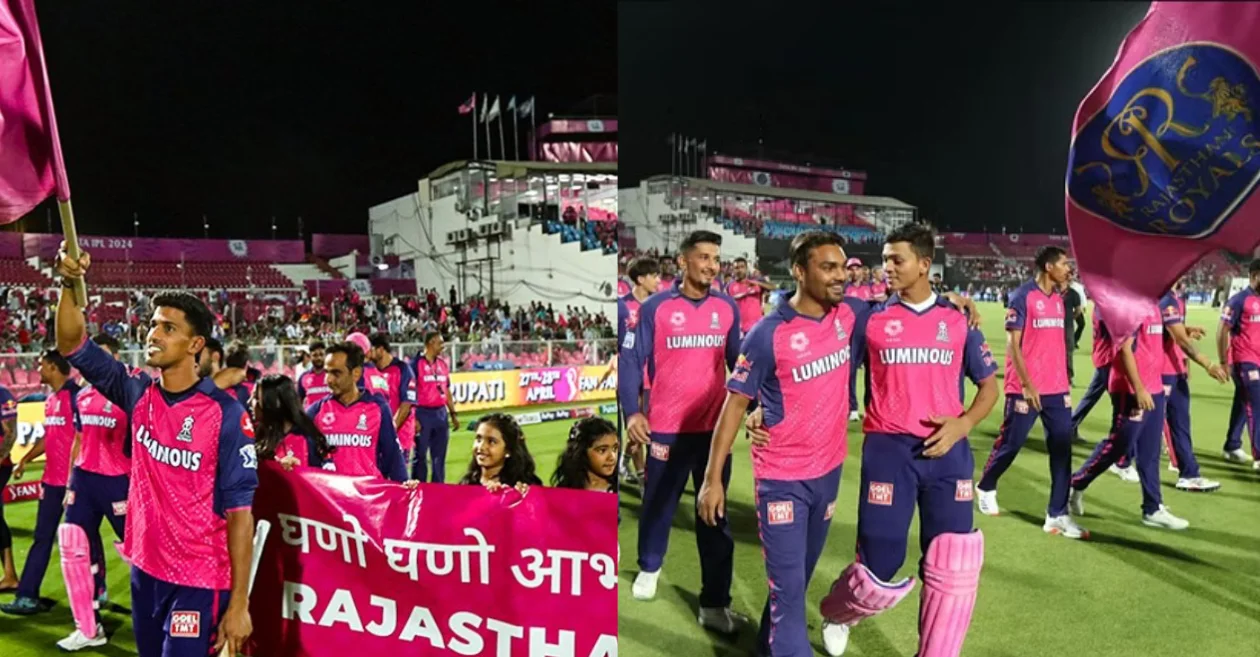 RR players greet Jaipur crowd