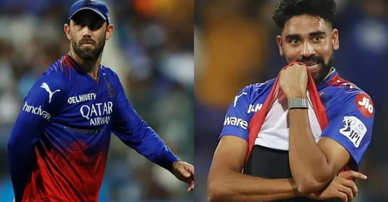 Reason behind Glenn Maxwell and Mohammed Siraj's absence from RCB playing XI