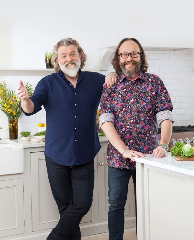 Dave with TV partner and fellow Hairy Biker Si King